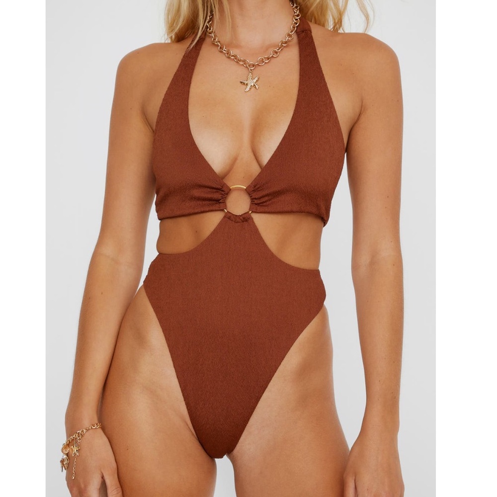 Nasty Gal NWOT Cutout Cheeky Swimsuit